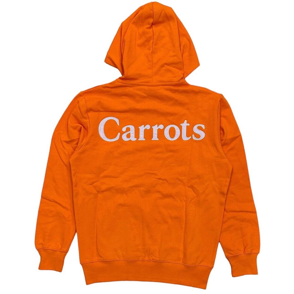 Carrots By Anwar Carrots Men's Wordmark Embroidered Full Zip Hoodie Sweatshirt